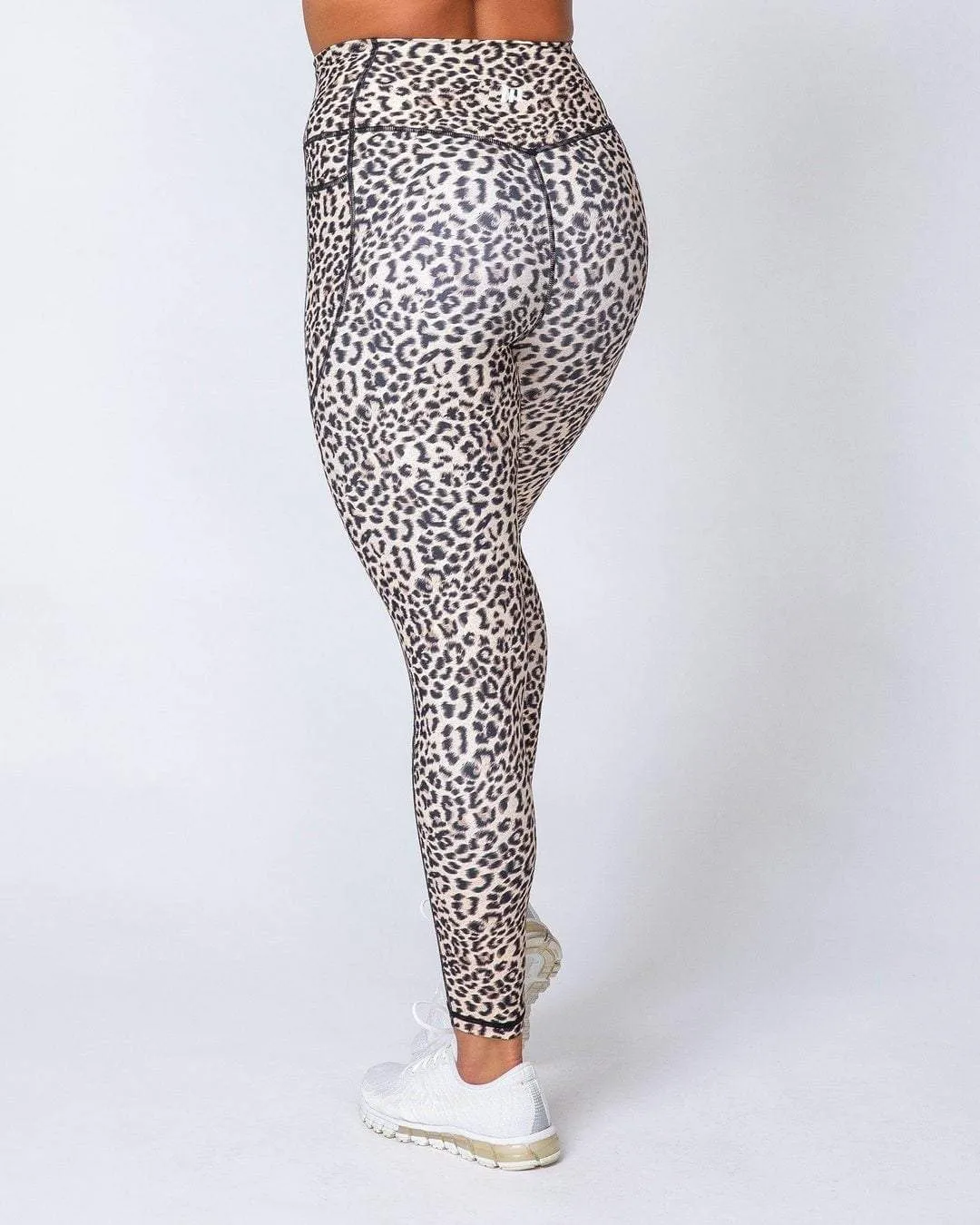 Motion Pocket Ankle Length - Yellow Leopard
