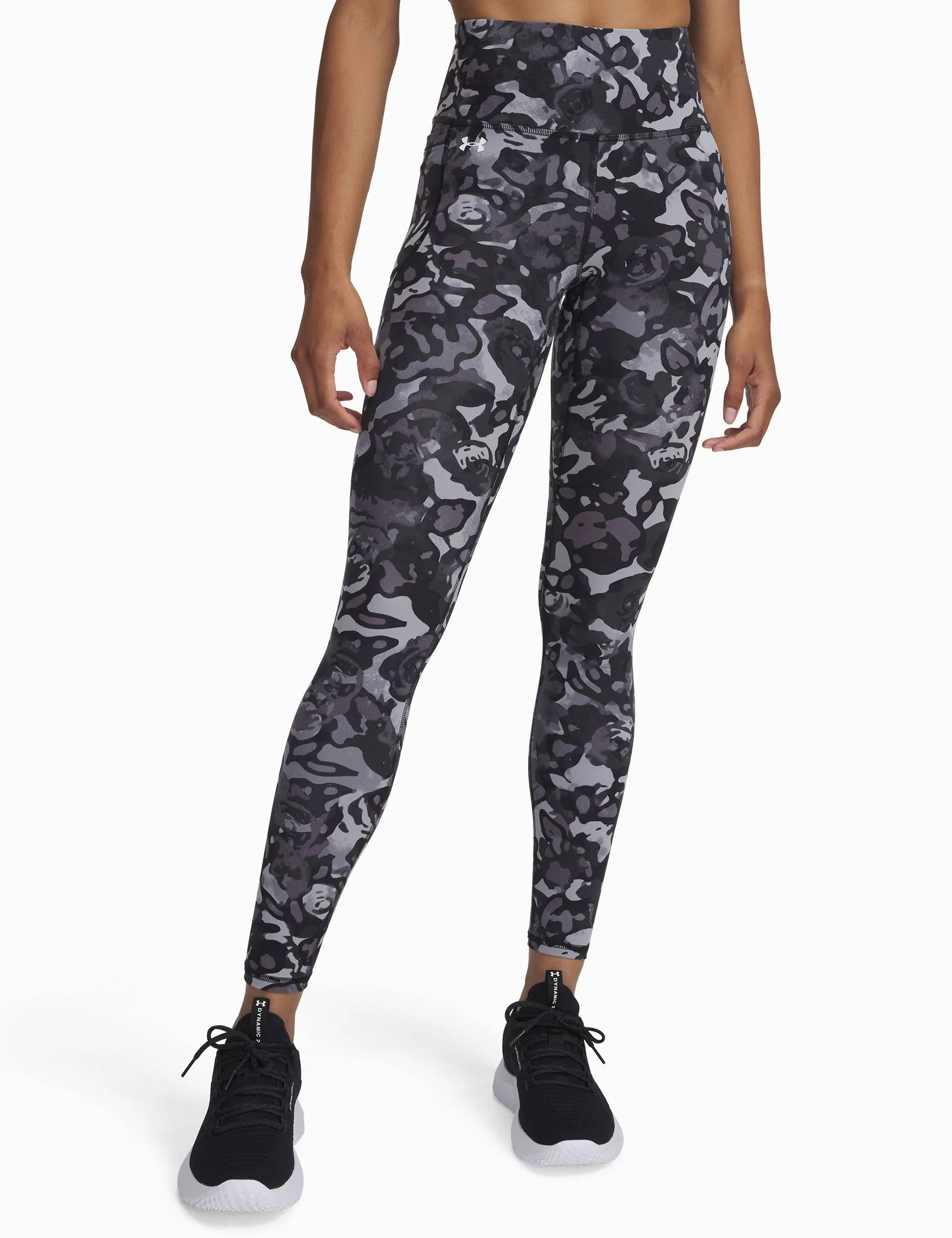 Motion Printed Leggings - Black/Titan Grey