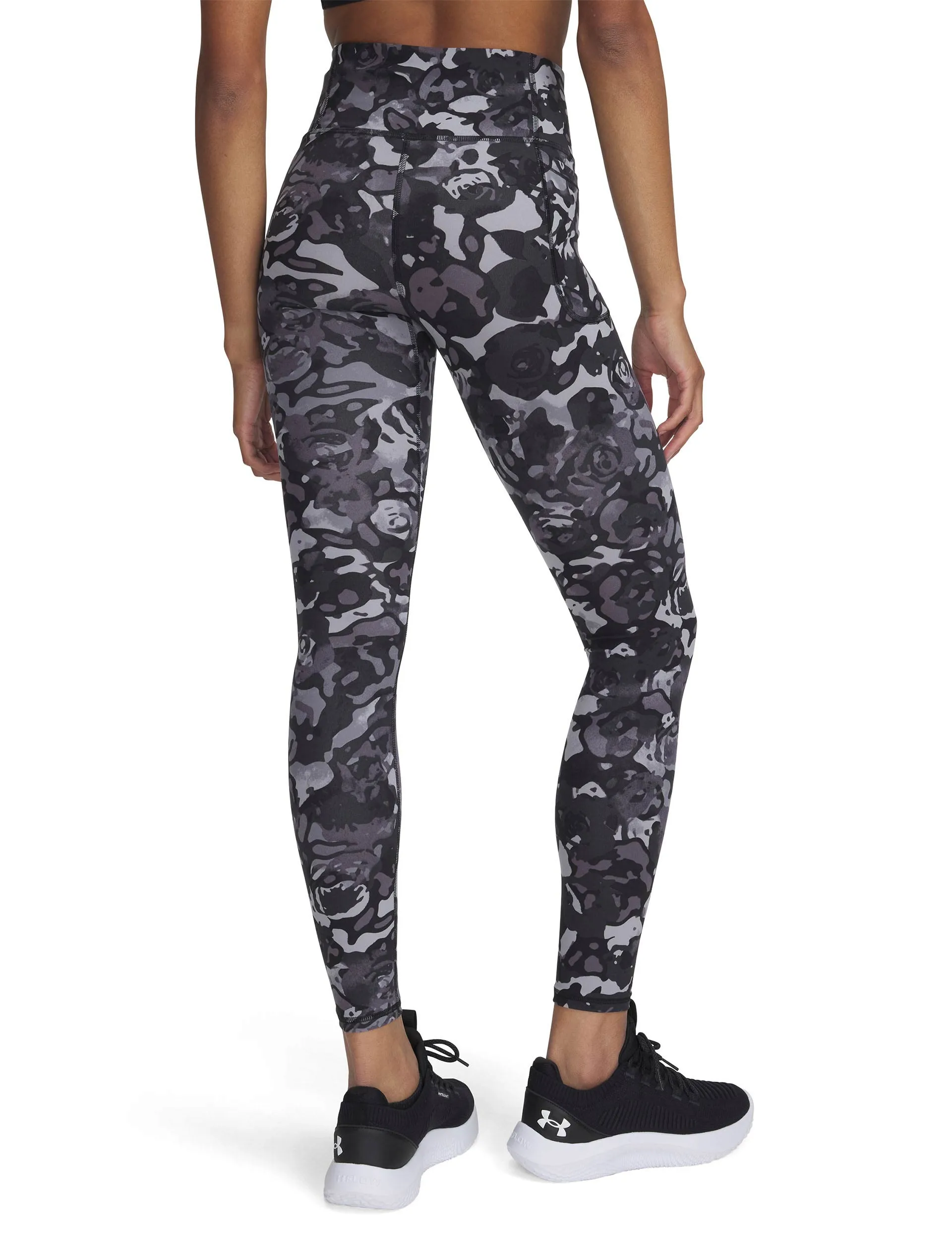 Motion Printed Leggings - Black/Titan Grey
