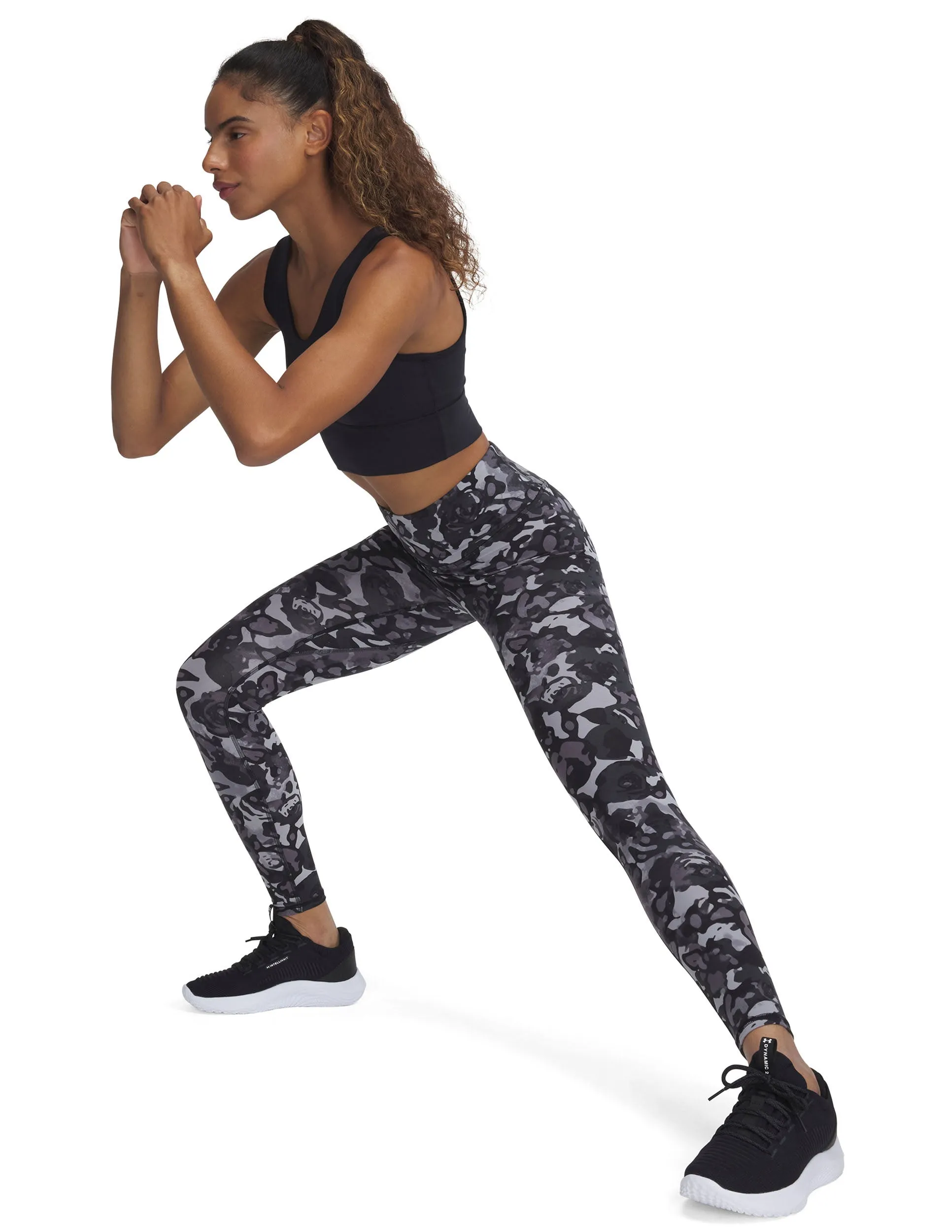 Motion Printed Leggings - Black/Titan Grey