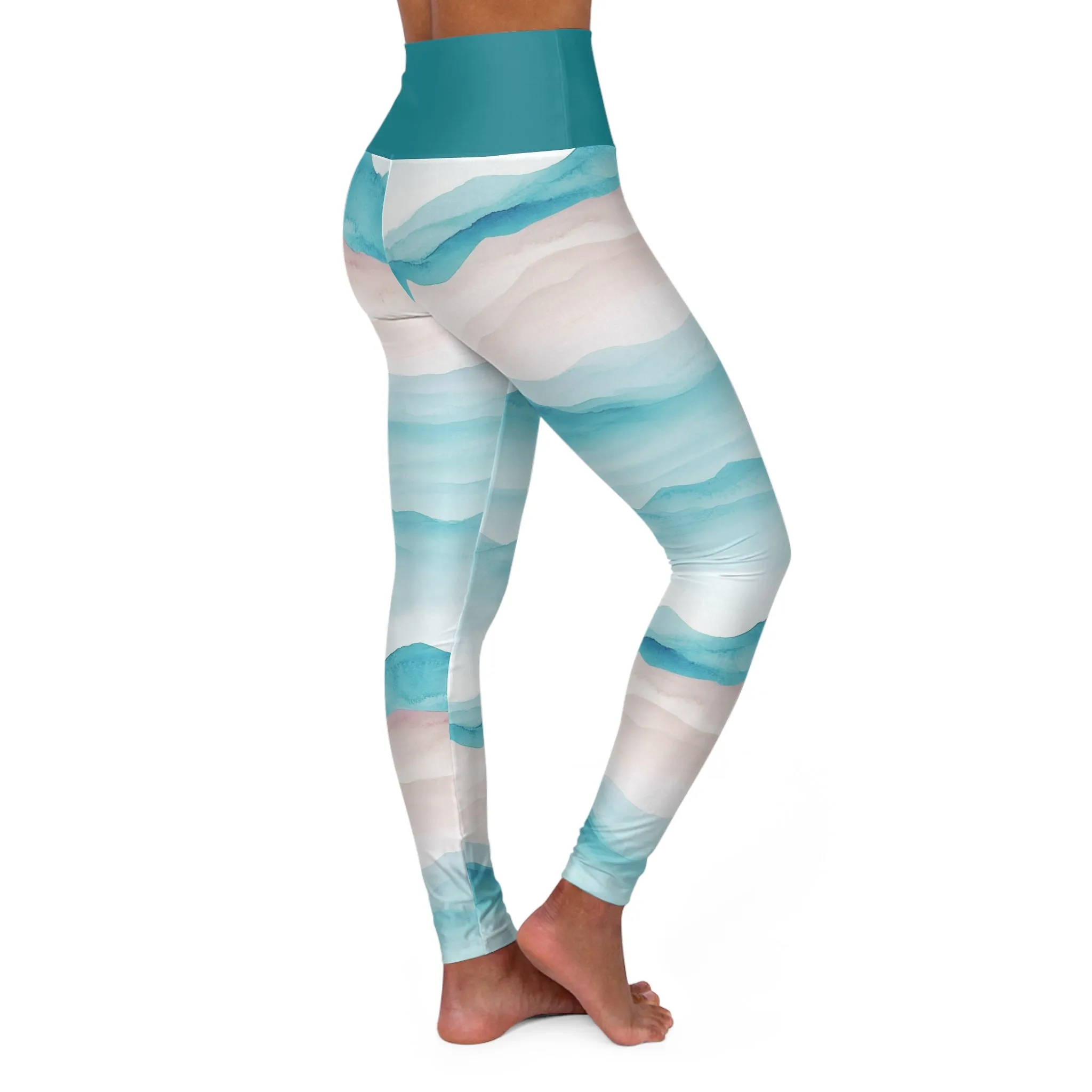 Mountain Breeze High Waisted Yoga Leggings - Zen Style Activewear for Comfort & Performance