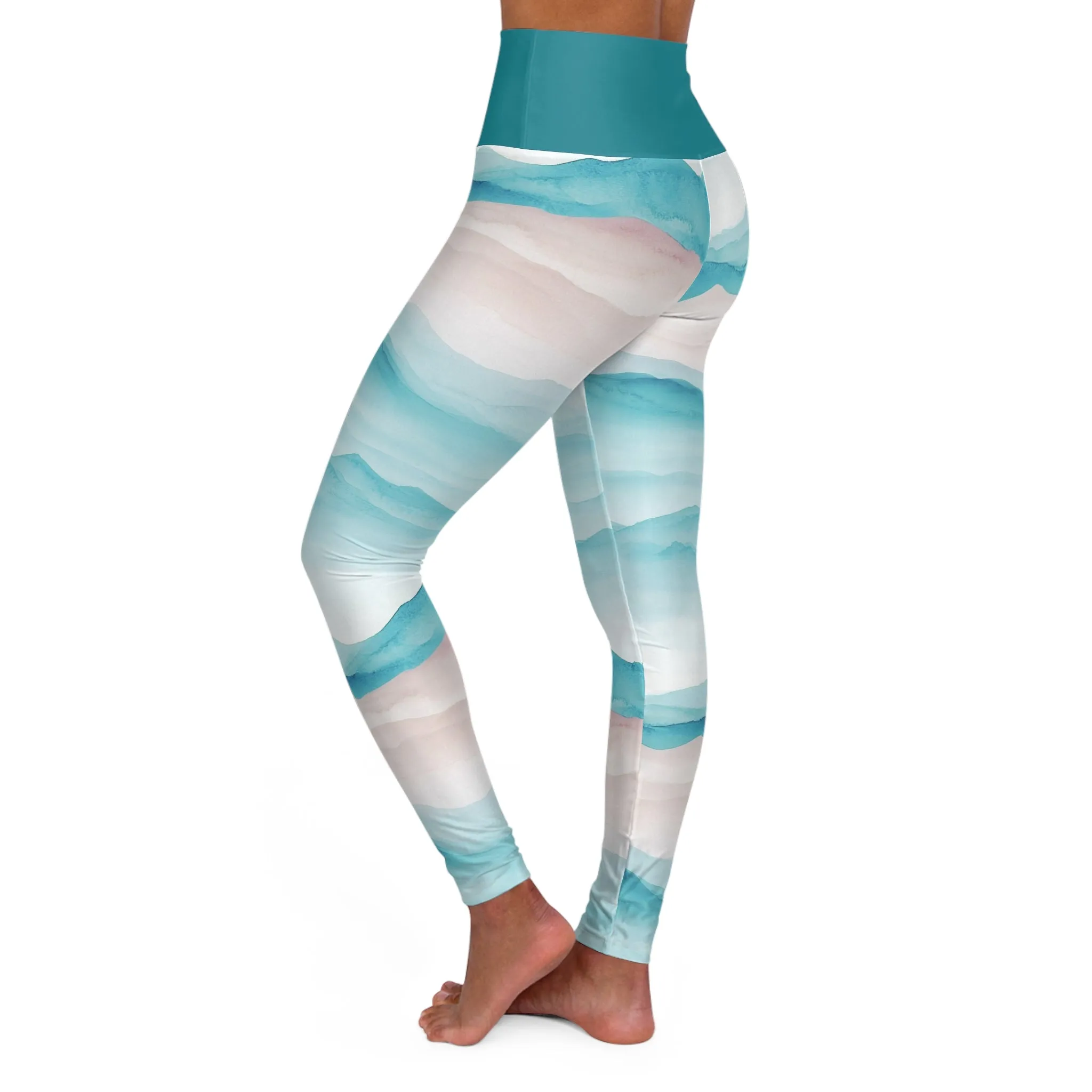 Mountain Breeze High Waisted Yoga Leggings - Zen Style Activewear for Comfort & Performance