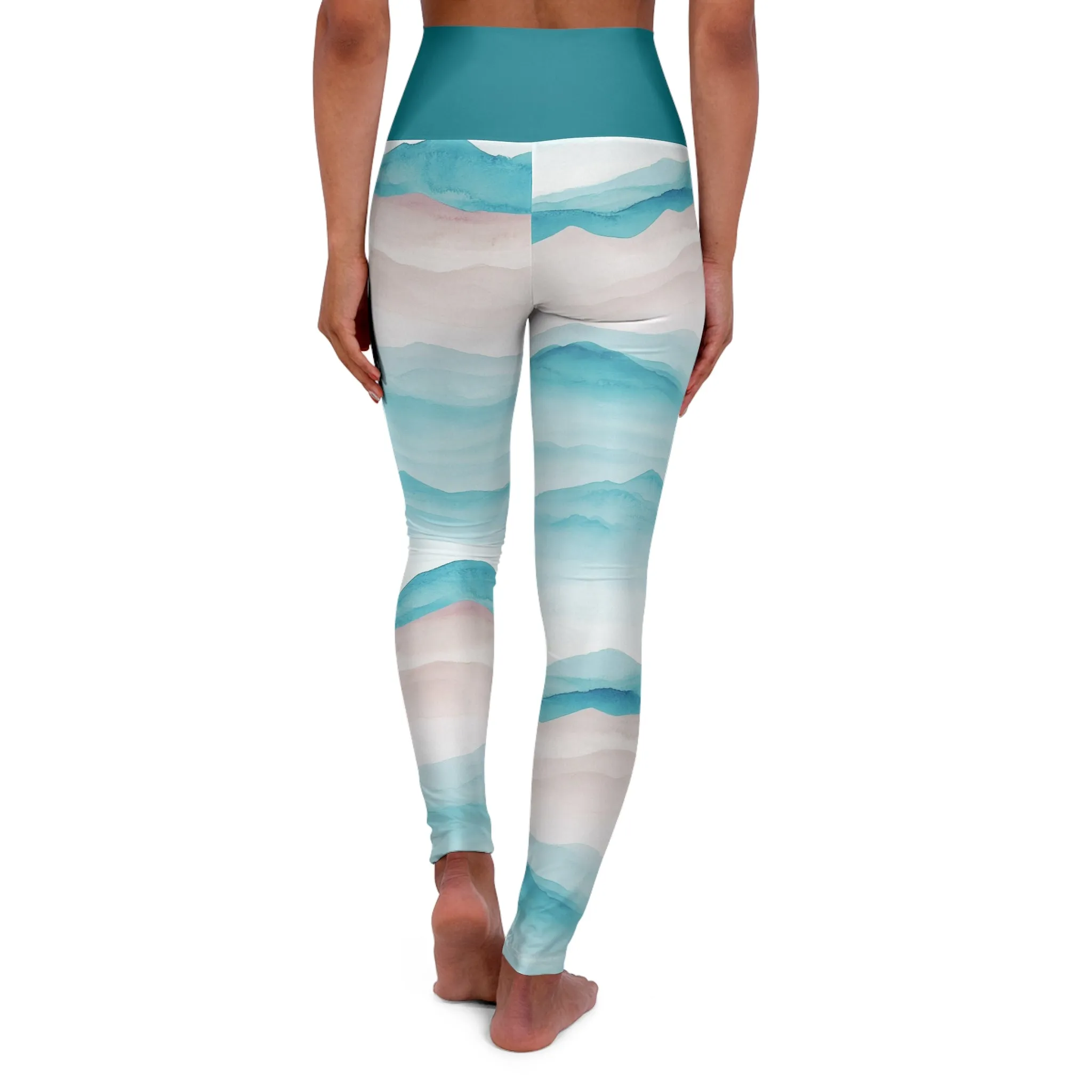 Mountain Breeze High Waisted Yoga Leggings - Zen Style Activewear for Comfort & Performance