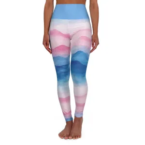 Mountain Sunrise High Waisted Yoga Leggings - Comfortable Workout Pants for Active Lifestyles