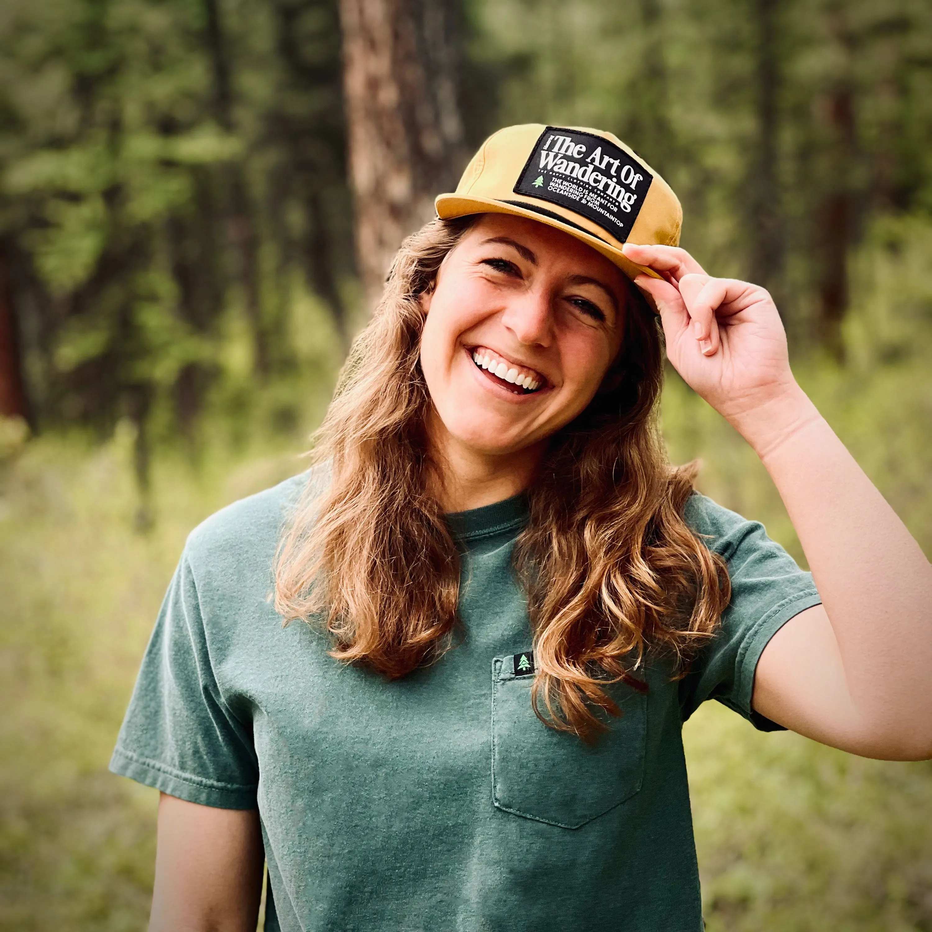Mountain Tree Unisex Pigment-Dyed Pocket T-Shirt