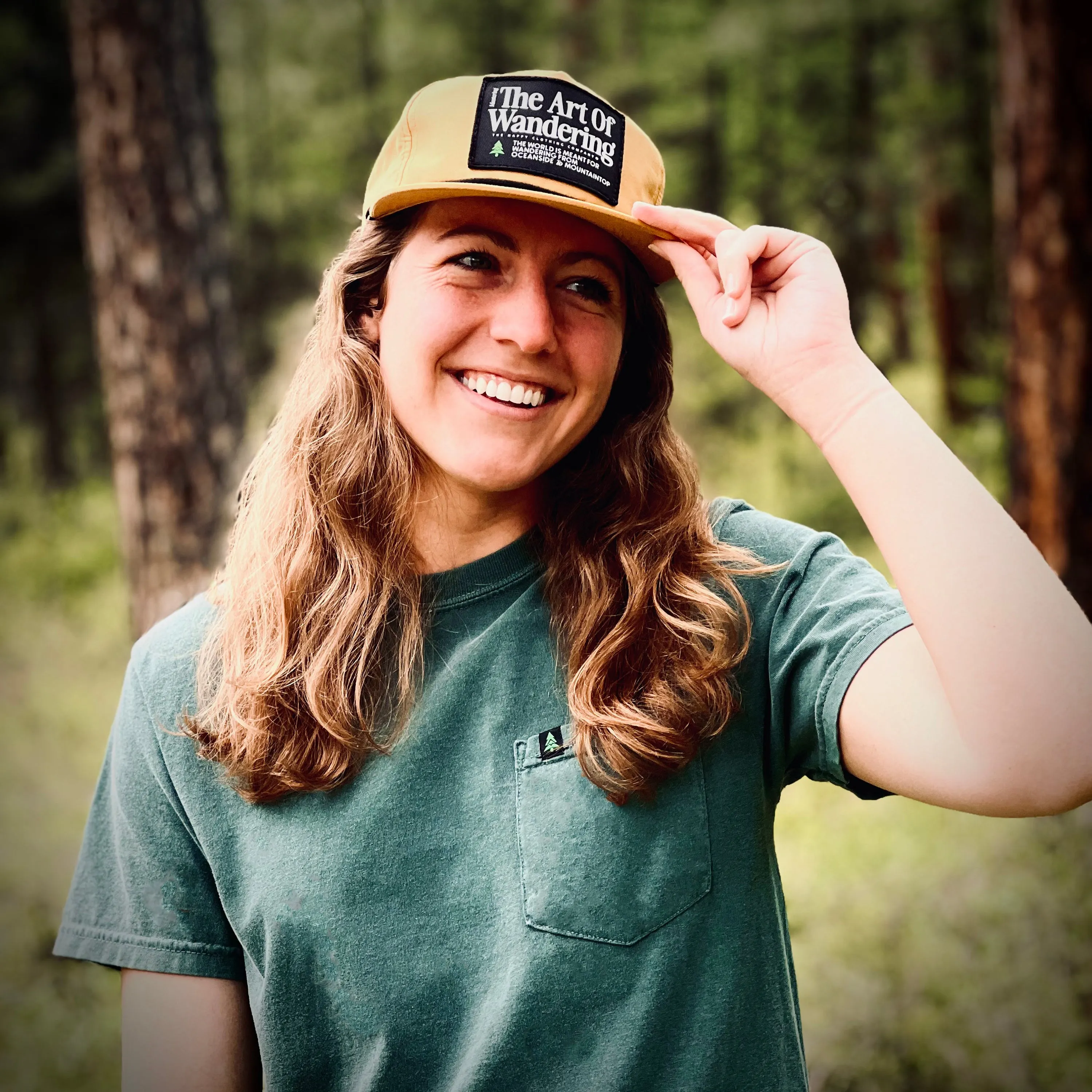 Mountain Tree Unisex Pigment-Dyed Pocket T-Shirt