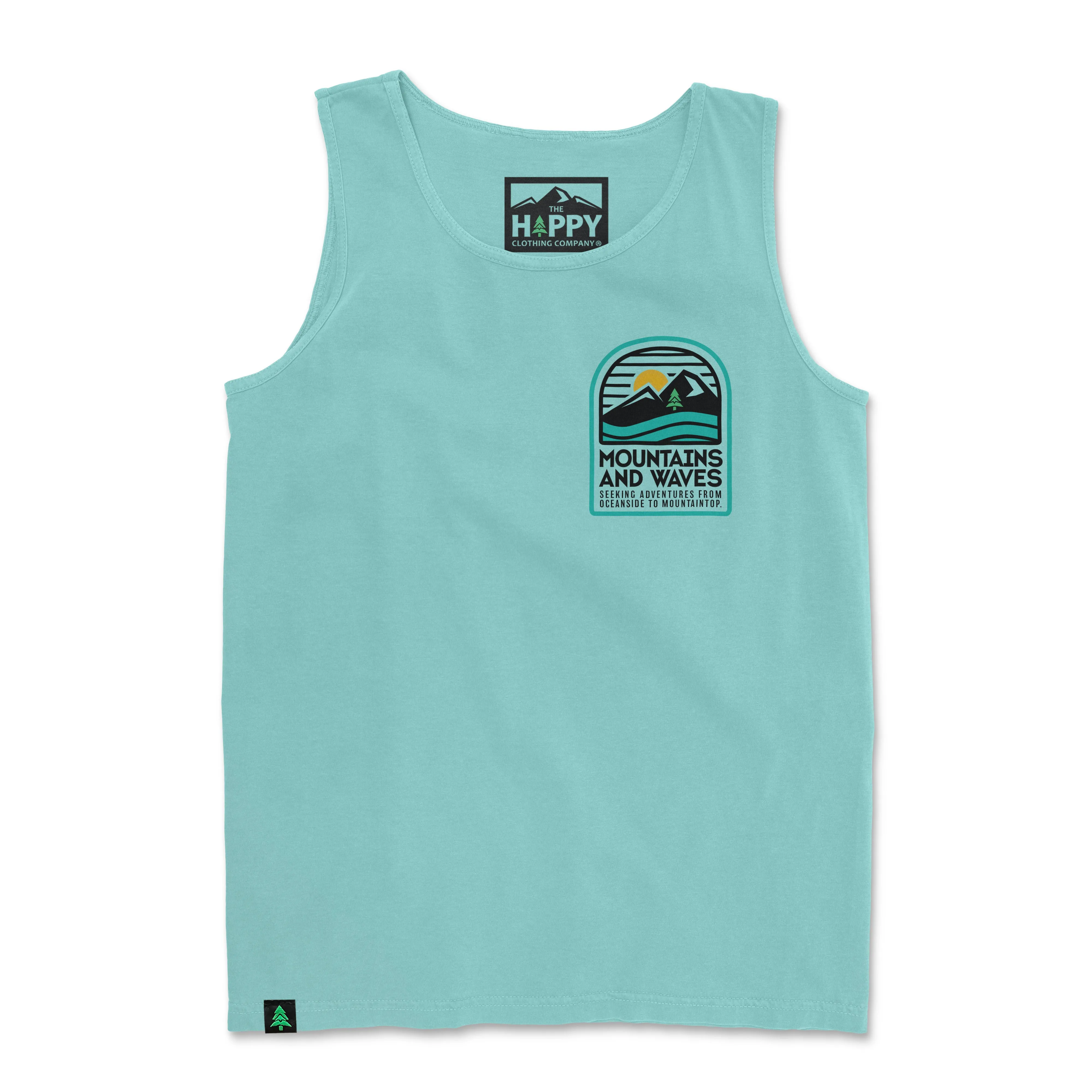 Mountains and Waves Nature-Dyed Tank