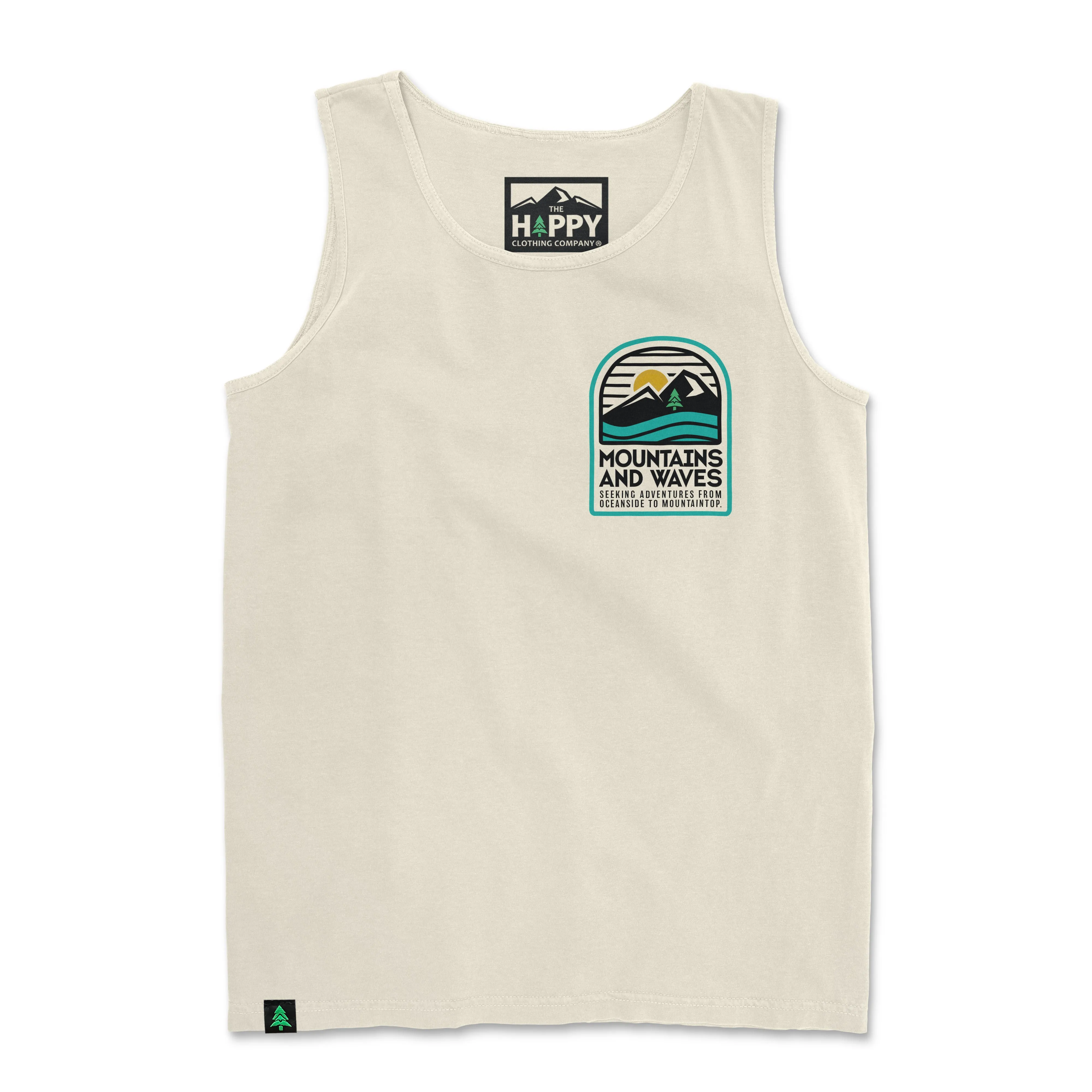 Mountains and Waves Nature-Dyed Tank