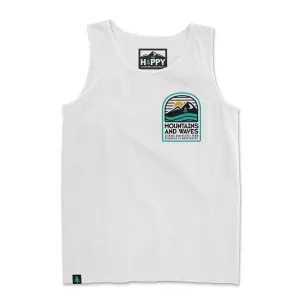 Mountains and Waves Nature-Dyed Tank