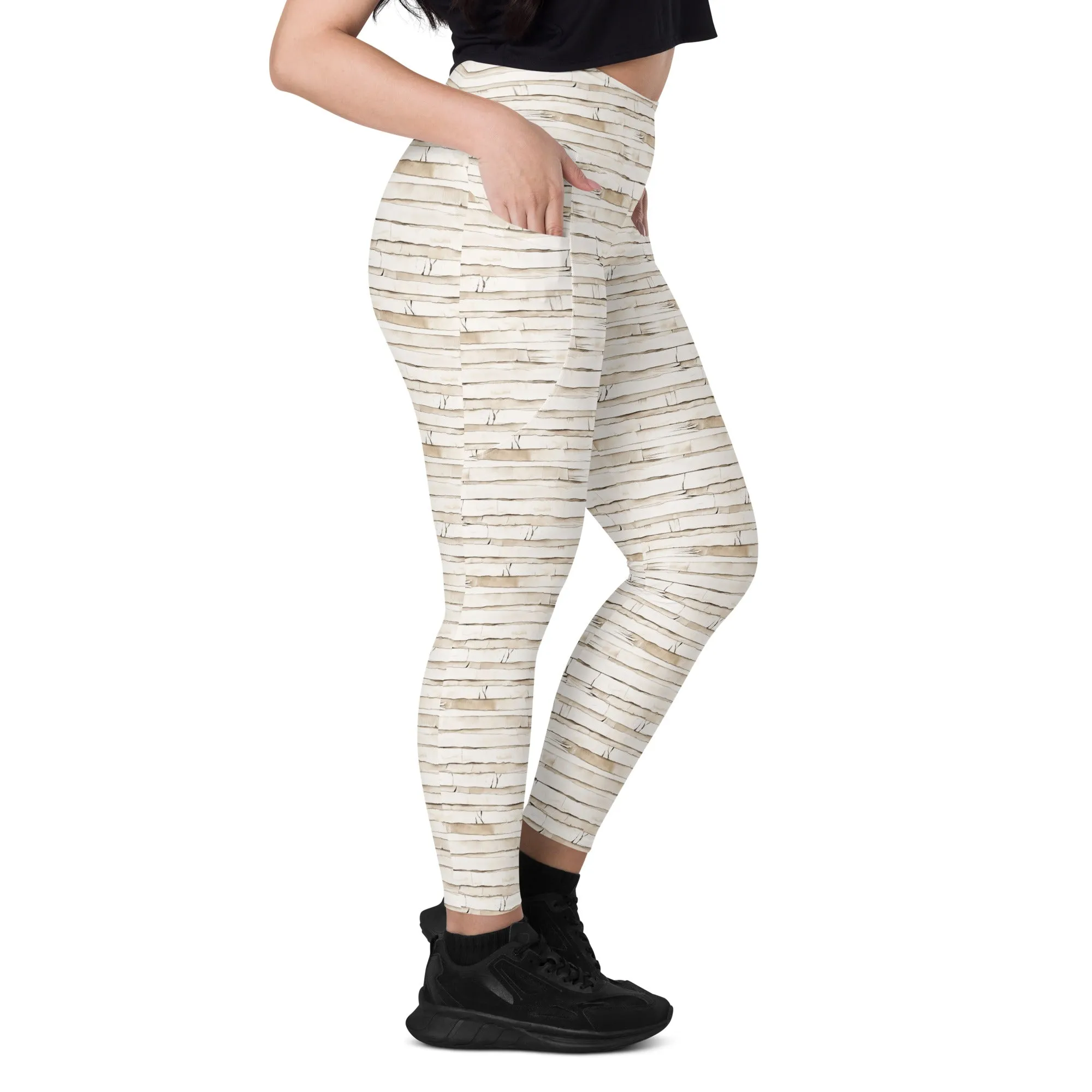 Mummy Wrapped Leggings with Pockets