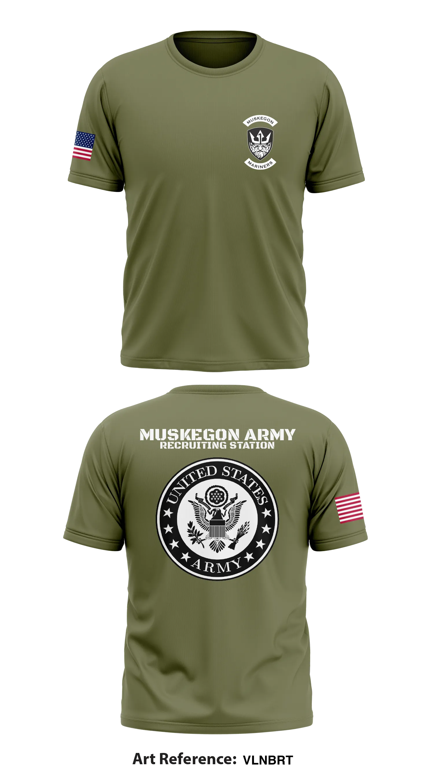 Muskegon station Store 1 Core Men's SS Performance Tee - VlNBrt