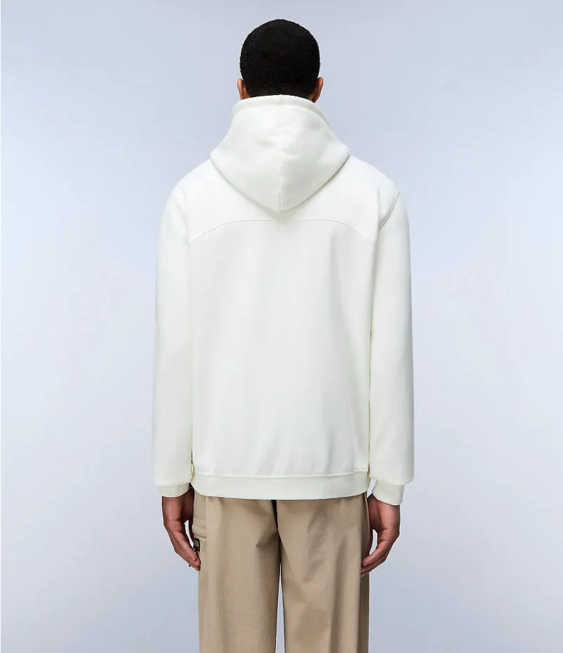 Napapijri Badge Hzh Hoodie White Heron