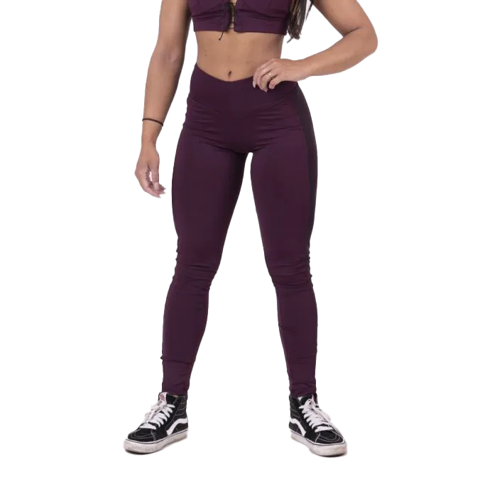 Nebbia Flash Mesh Leggings 663 - Burgundy