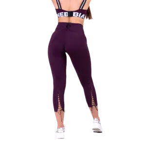 Nebbia Lace-Up 7/8 Leggings 661 - Burgundy