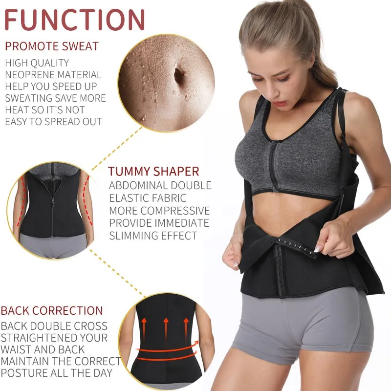 Neoprene Waist Trainer Vest for Slimming and Fitness