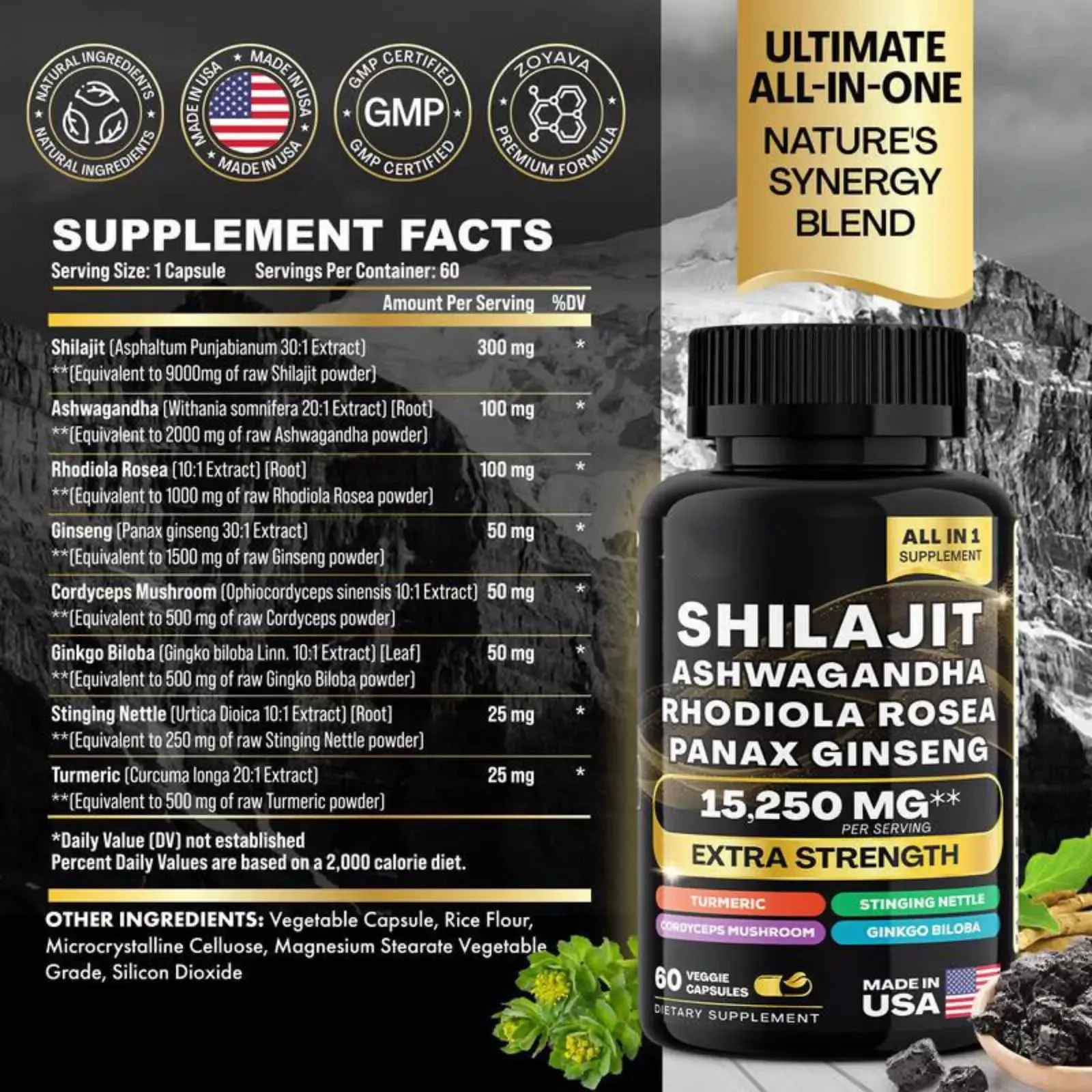 NEW Dynamic Vitality Bundle - Sea Moss Multivitamin & Shilajit Power Combo, Retails $70