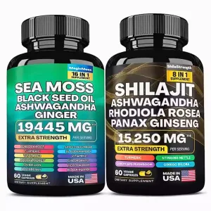 NEW Dynamic Vitality Bundle - Sea Moss Multivitamin & Shilajit Power Combo, Retails $70