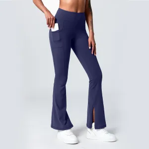 New High Quality Fitness & Yoga Fashion Sports Gym Wide Leg Yoga Flare Pants For Women