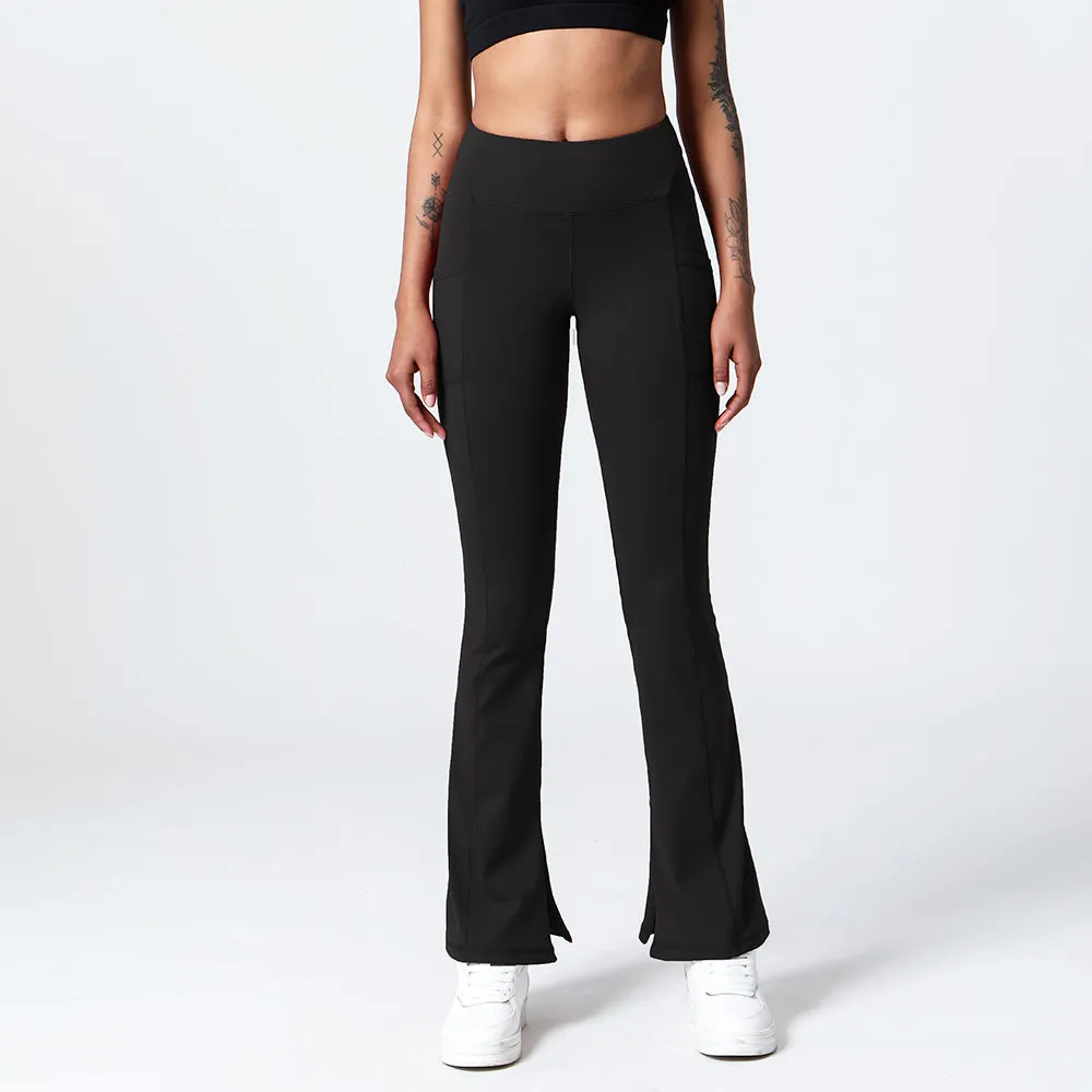 New High Quality Fitness & Yoga Fashion Sports Gym Wide Leg Yoga Flare Pants For Women