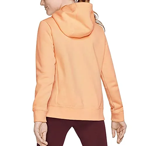 Nike Girls' Orange and Purple Pullover Hoodie
