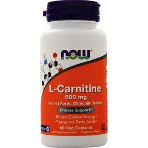 Now L-Carnitine Fitness Support (500mg)  60 vcaps