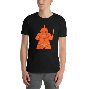 Orange Meeple Fighter D&D T-Shirt