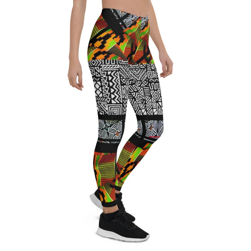 Origen Destination |On-Arrival Point of Origen African Symbol-inspired Women’s Leggings