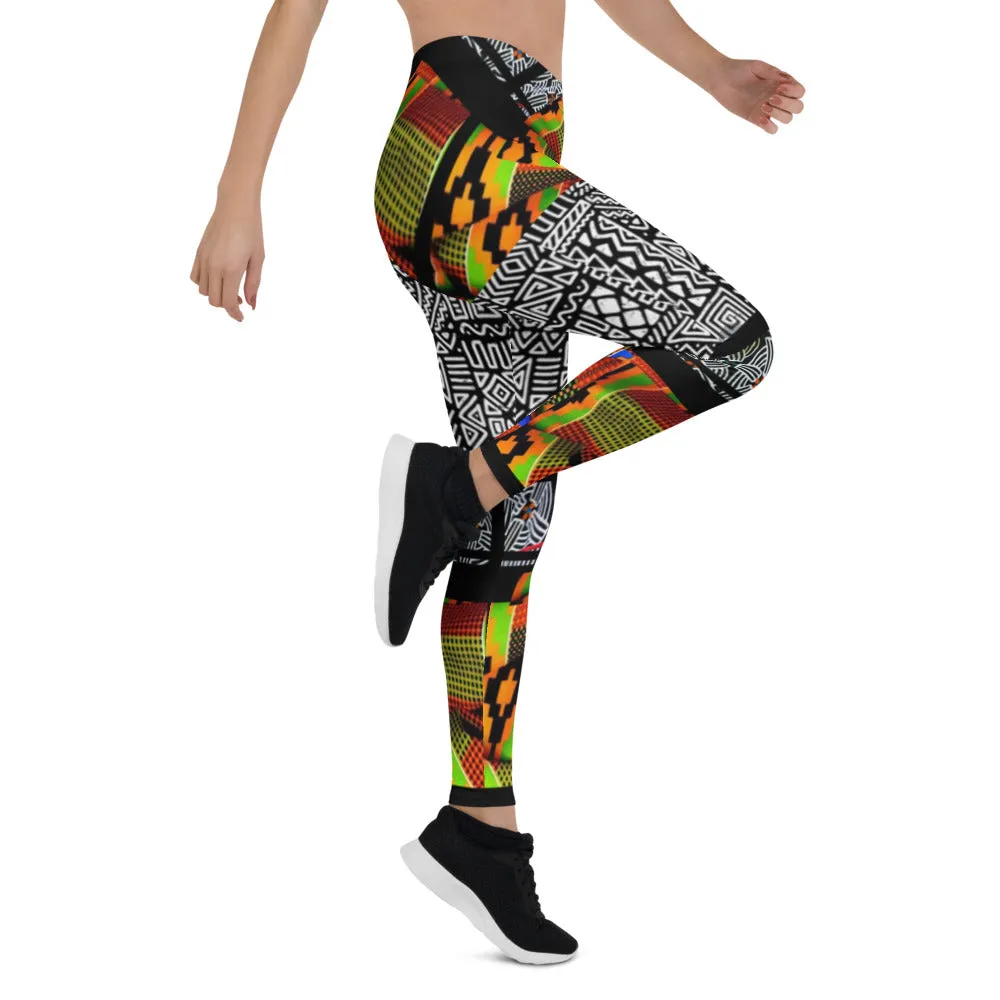 Origen Destination |On-Arrival Point of Origen African Symbol-inspired Women’s Leggings
