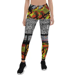 Origen Destination |On-Arrival Point of Origen African Symbol-inspired Women’s Leggings
