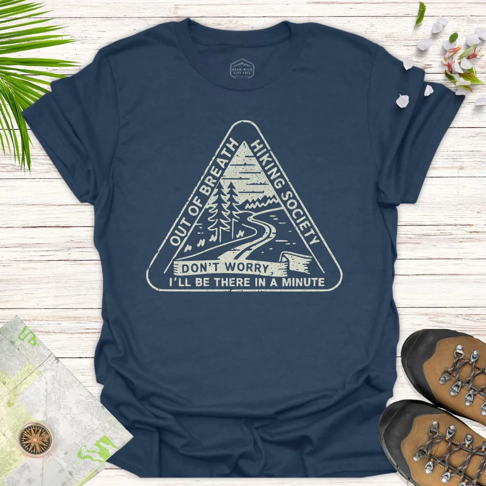 Out Of Breath Hiking Society Triangle Unisex T-Shirt