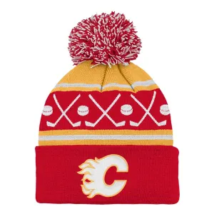 Outer Stuff NHL Face Off Toddler Toque - Calgary Flames