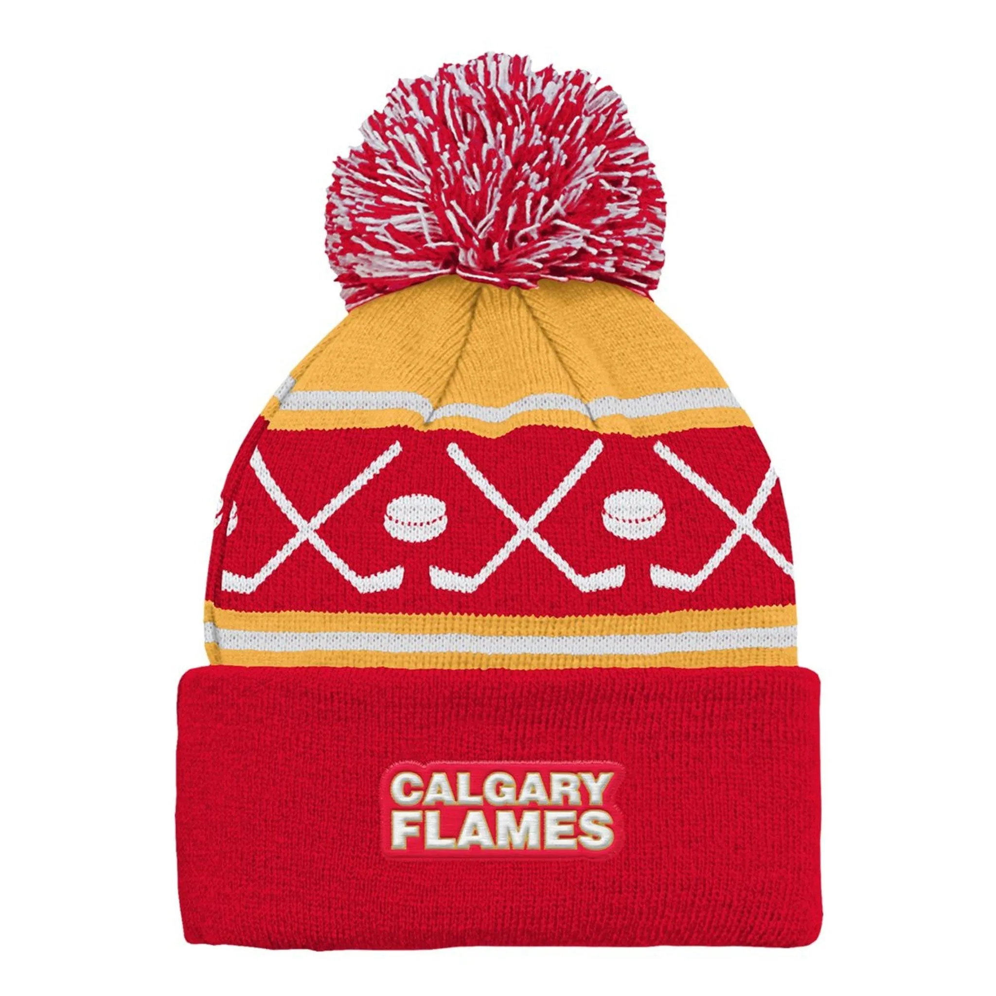 Outer Stuff NHL Face Off Toddler Toque - Calgary Flames