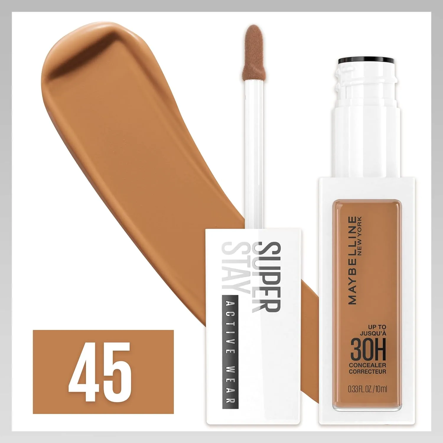 Pack of 2 Maybelline New York Up to 30H Concealer, 45