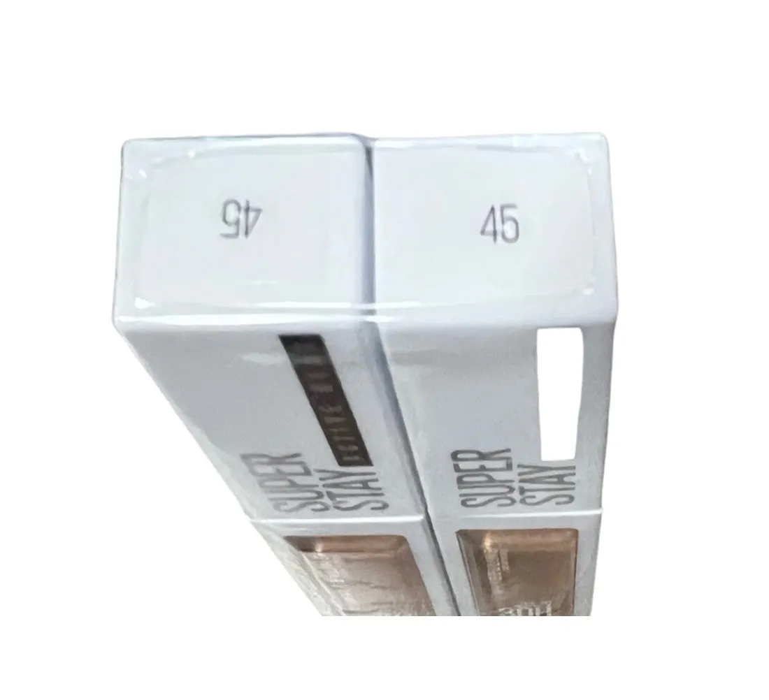 Pack of 2 Maybelline New York Up to 30H Concealer, 45