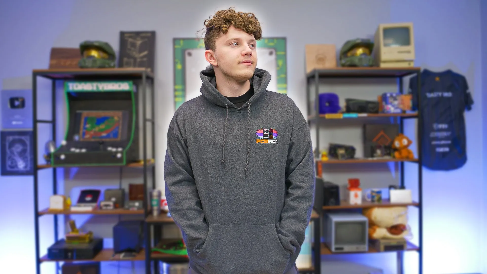 PCBros Embroidered Sports Hoodie