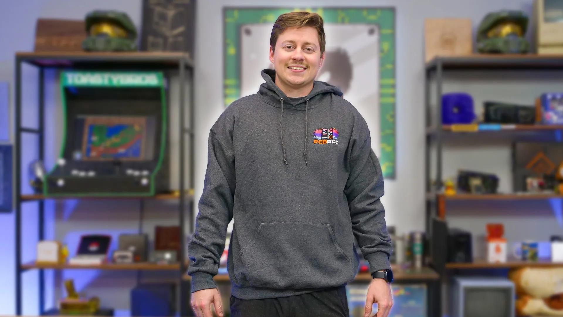 PCBros Embroidered Sports Hoodie