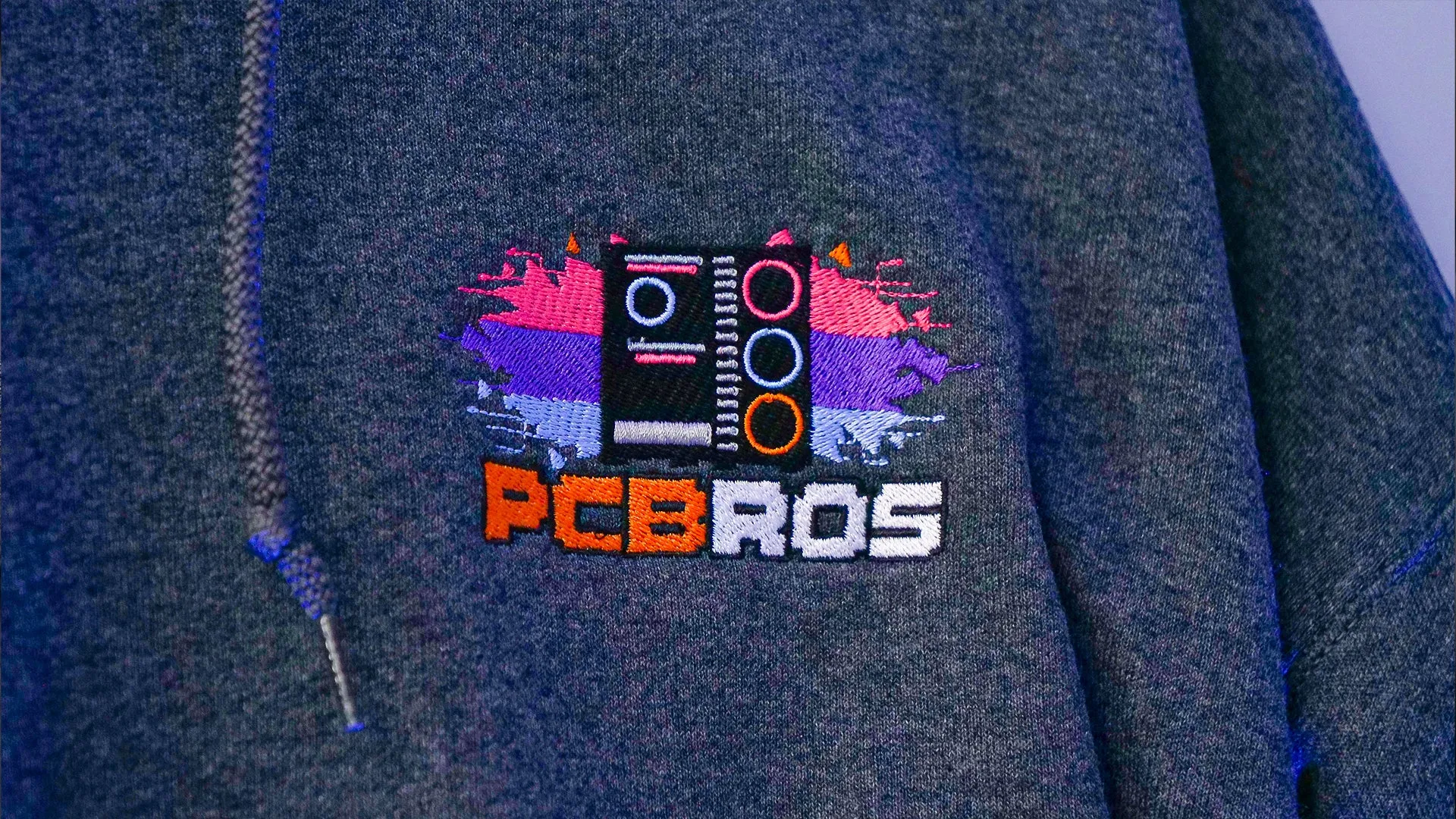 PCBros Embroidered Sports Hoodie