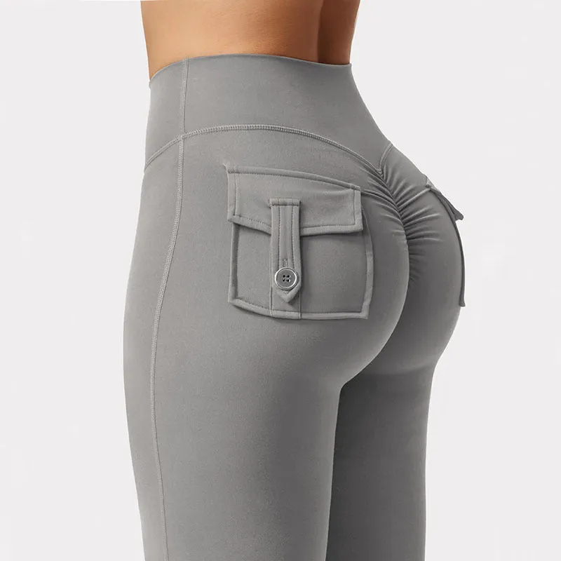 Peach Lyft Flare Leggings
