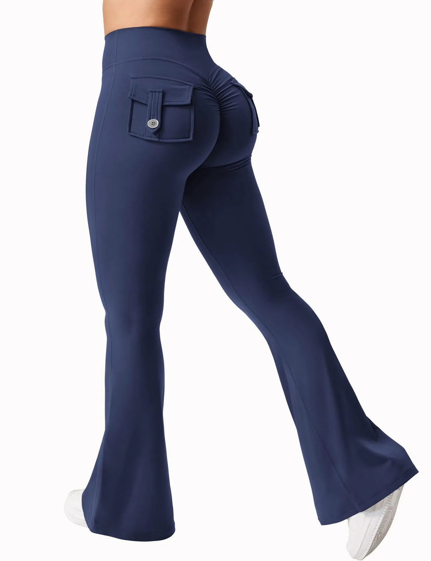 Peach Lyft Flare Leggings