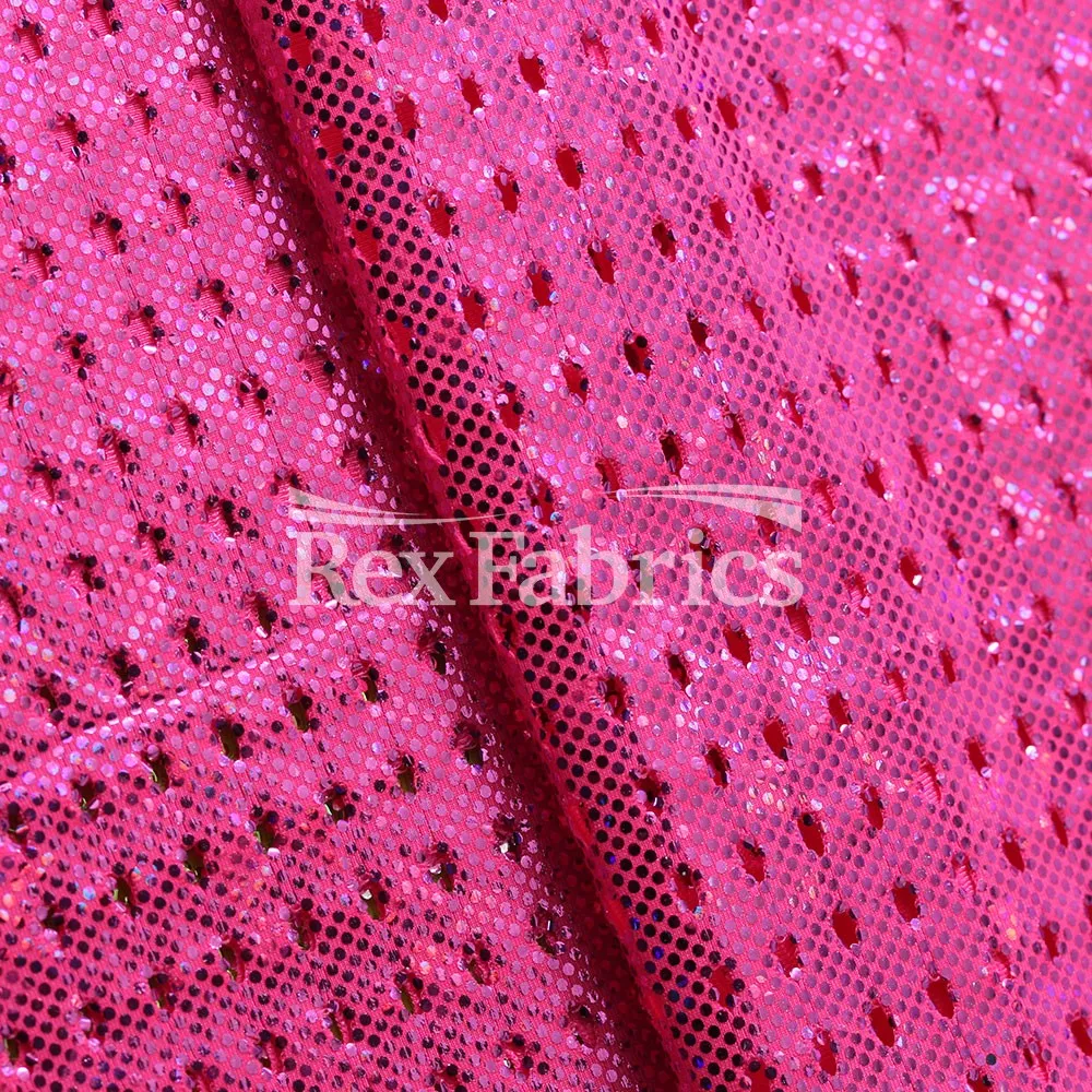 Peep Mesh B'Dazzled - 4-Way Stretch Nylon Spandex