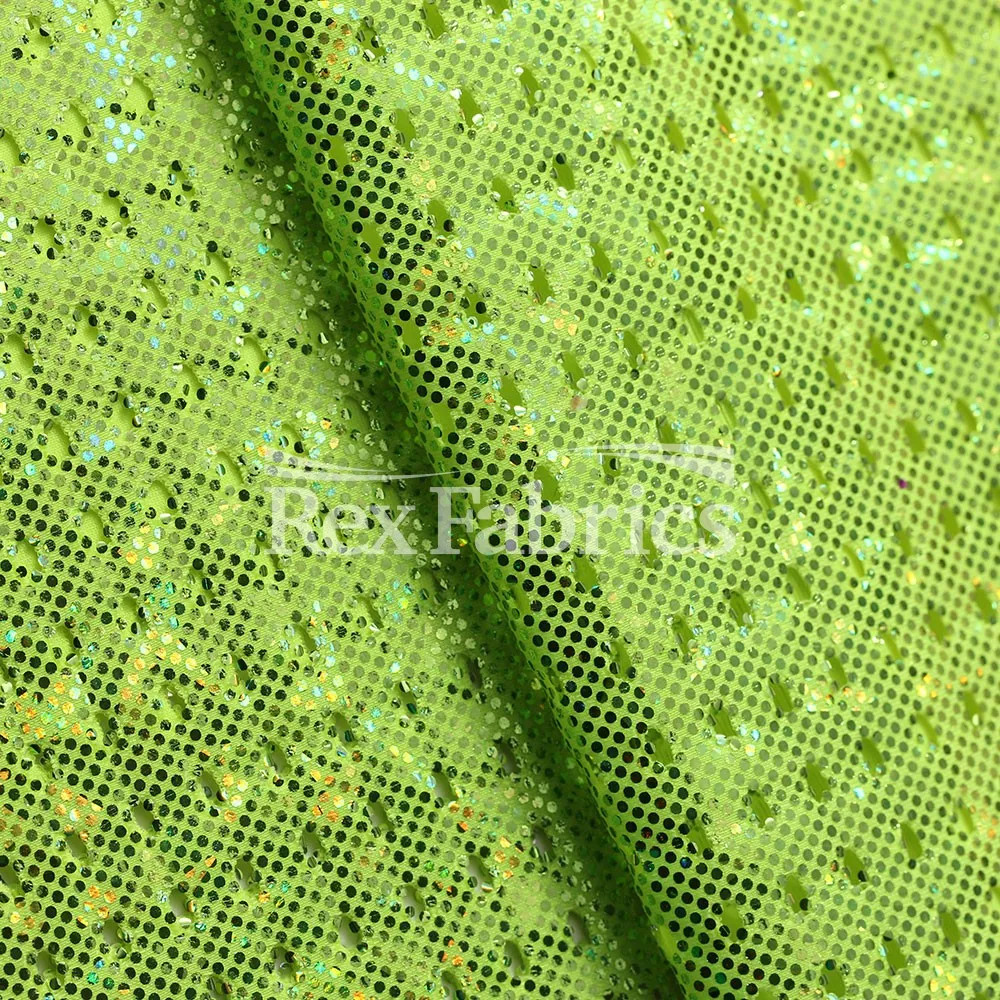 Peep Mesh B'Dazzled - 4-Way Stretch Nylon Spandex
