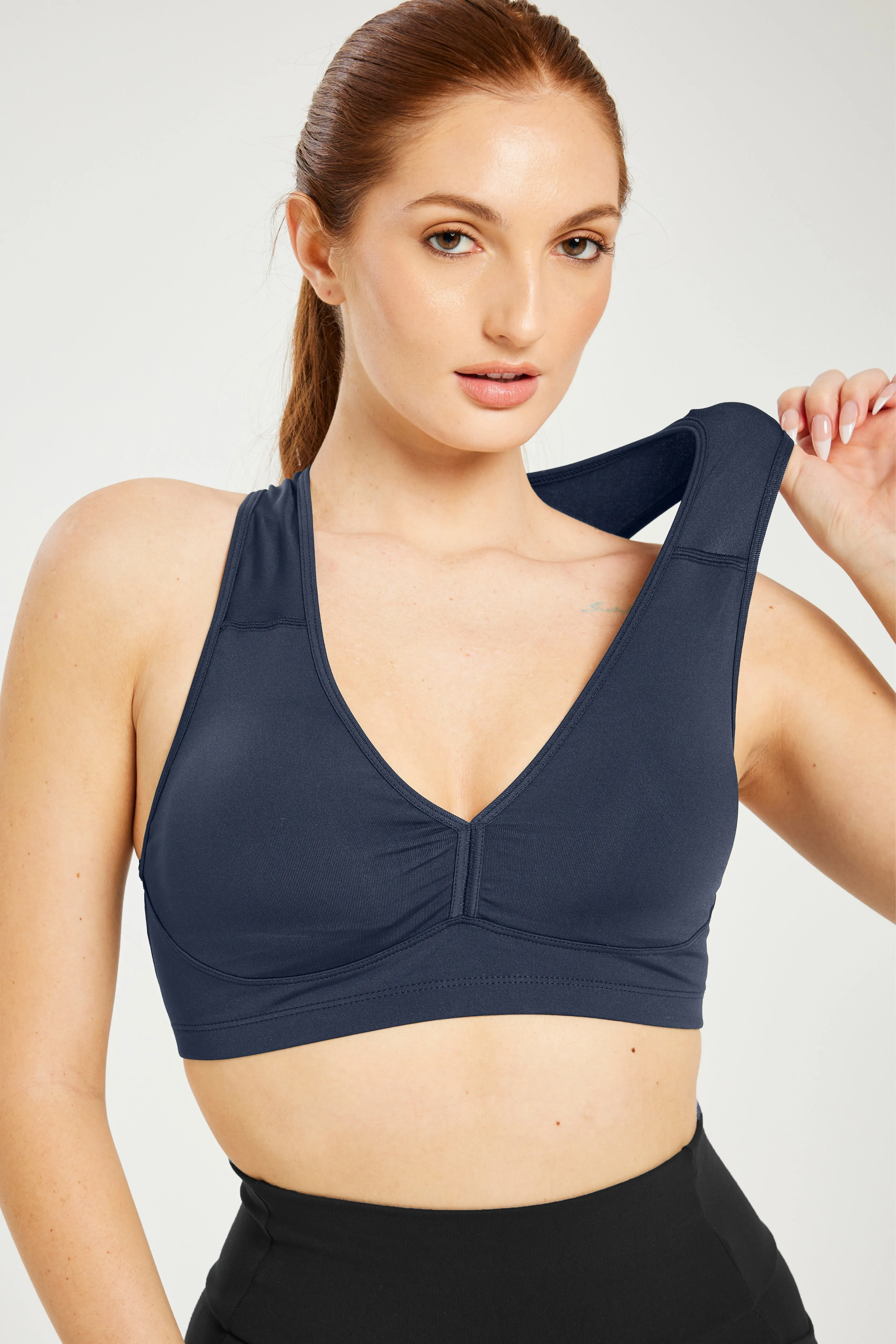 Performance Padded Deep V Midnight (FINAL SALE)
