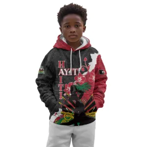 Personalised Afro Ayiti Neg Marron Kid Hoodie Dashiki Mix Polynesian Pattern LT01