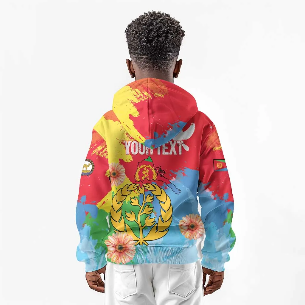 Personalised Eritrea Kid Hoodie Happy Independence Day LT15
