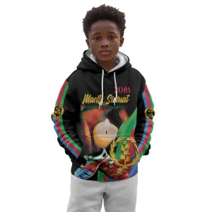 Personalized Afro-Eritrea Maelti Siwuat Kid Hoodie Shida Shoes Glory To Our Martyrs Eritrea LT9