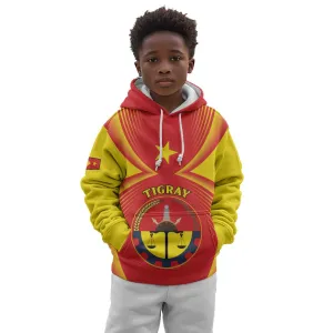 Personalized Tigray Region Kid Hoodie Coat Of Arms With Tigray Map LT15