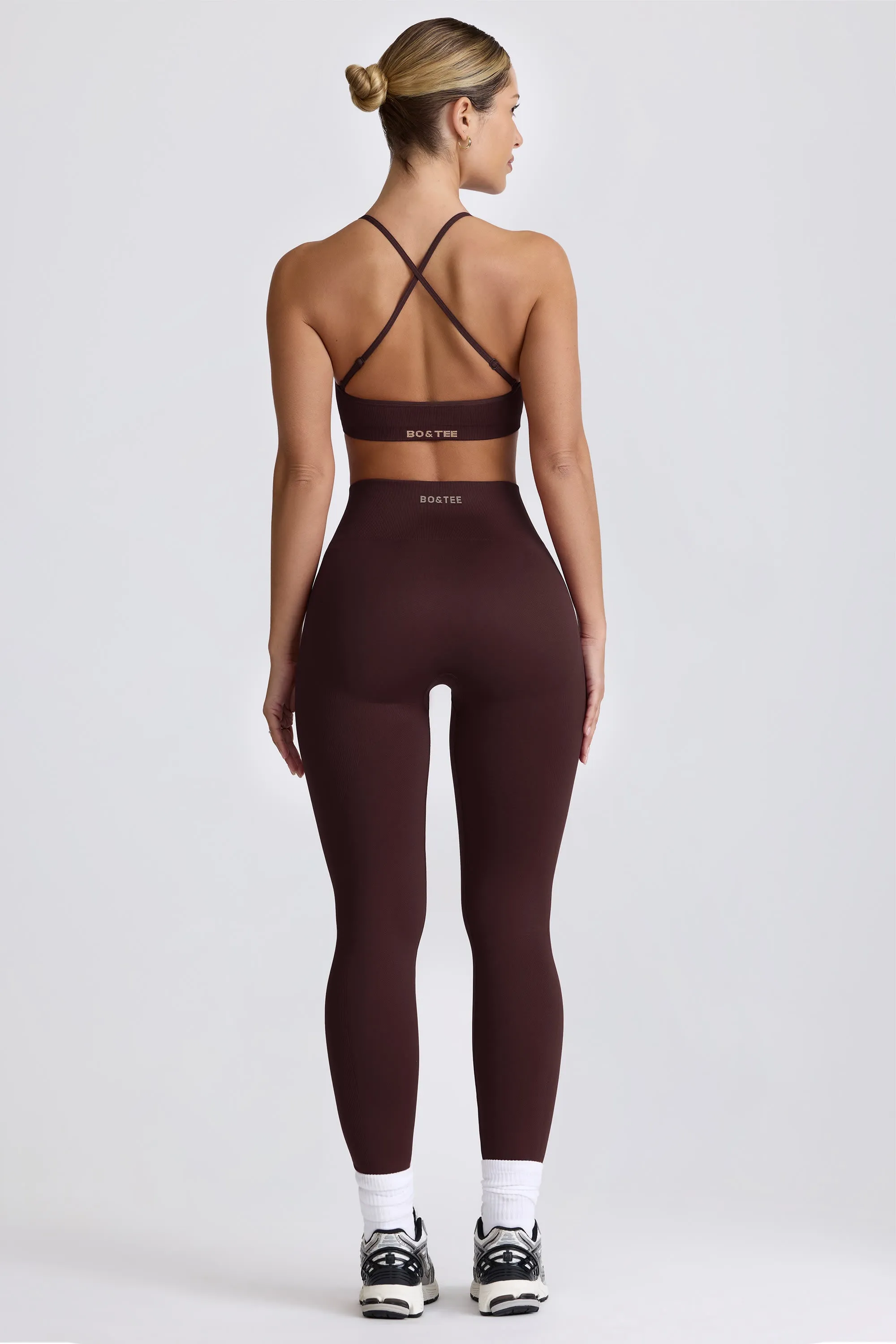 Petite Super Sculpt Seamless High-Waist Leggings in Chocolate