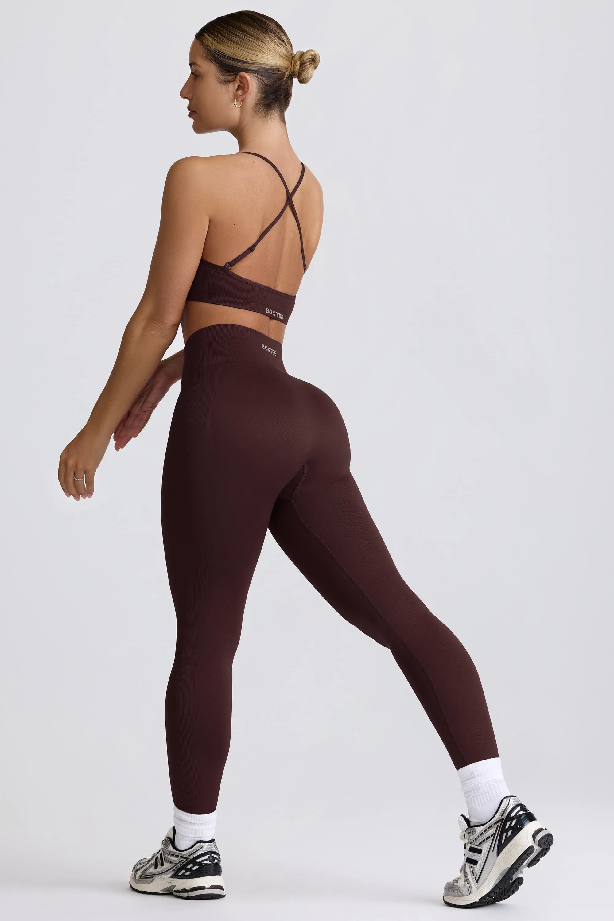 Petite Super Sculpt Seamless High-Waist Leggings in Chocolate