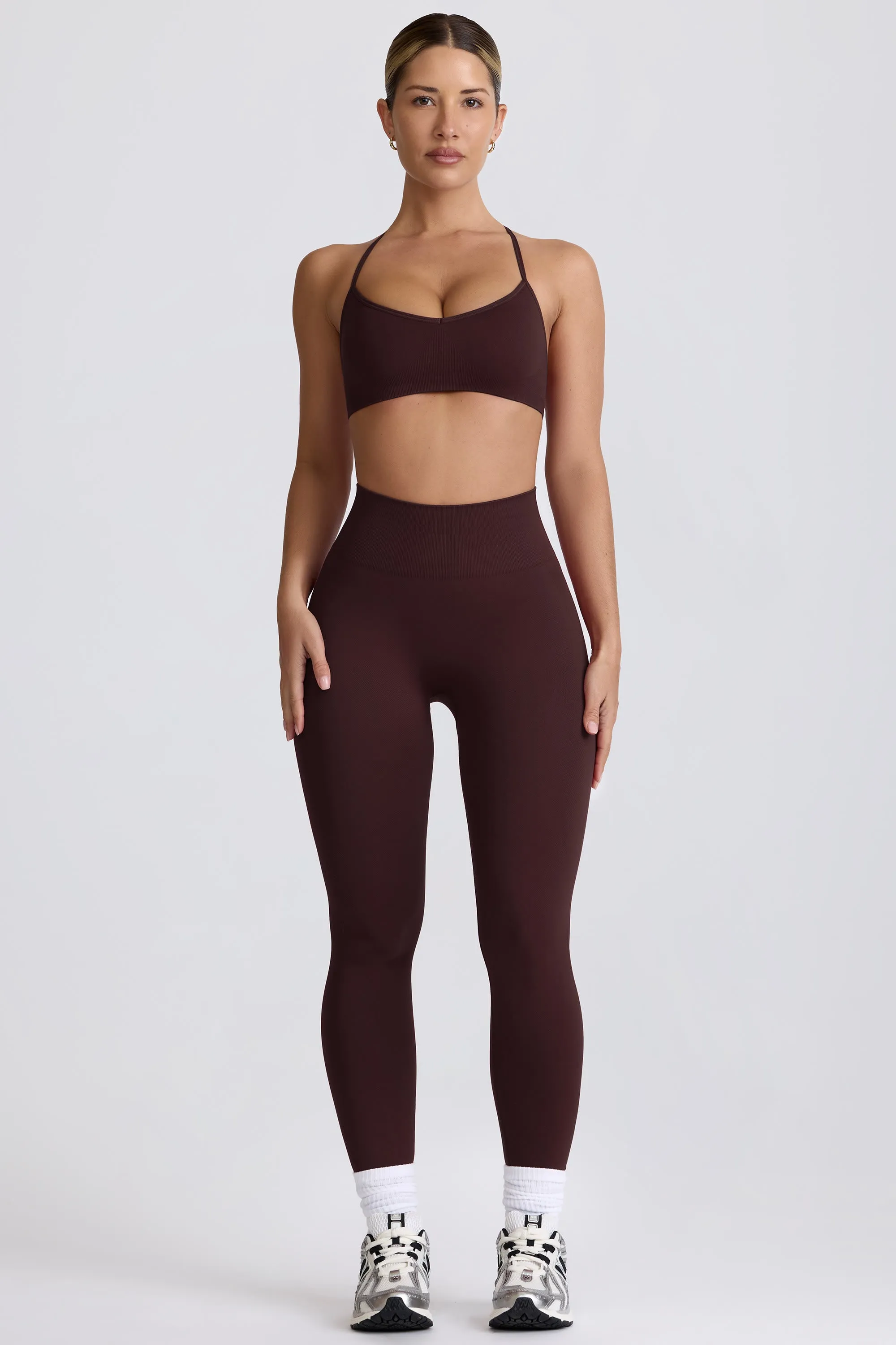 Petite Super Sculpt Seamless High-Waist Leggings in Chocolate