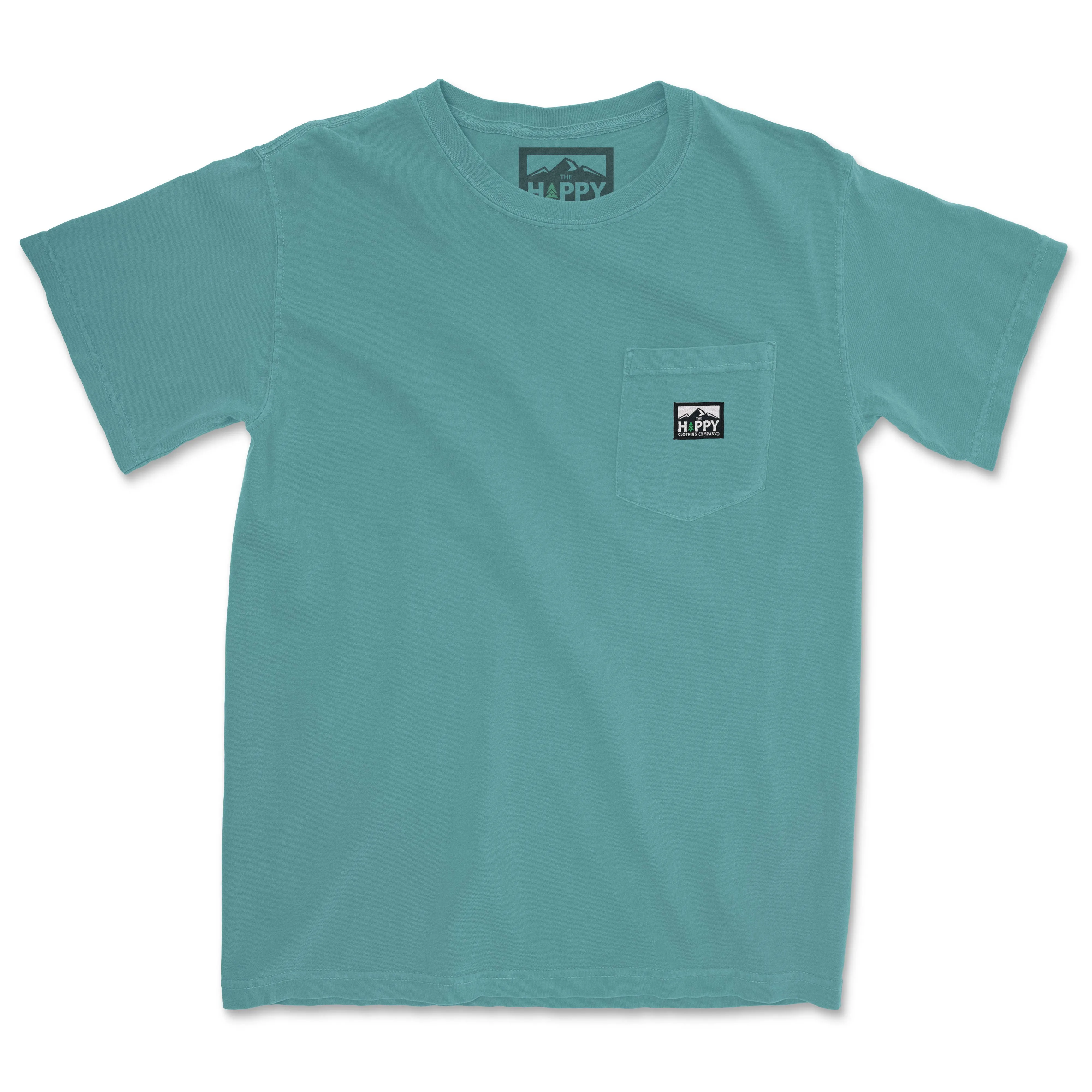 Pigment-Dyed Logo Label Pocket Tee